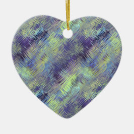 Tanzanite Blue Liquid Pattern Keramikornament