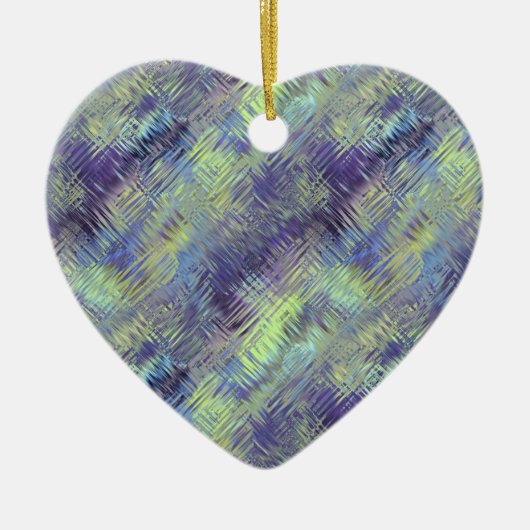 Tanzanite Blue Liquid Pattern Keramikornament (Vorne)