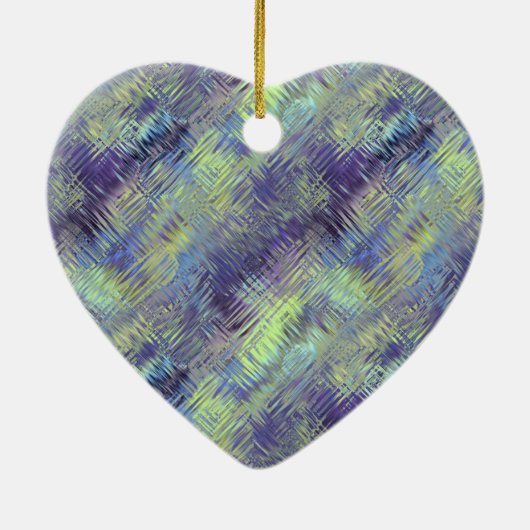 Tanzanite Blue Liquid Pattern Keramikornament (Hinten)