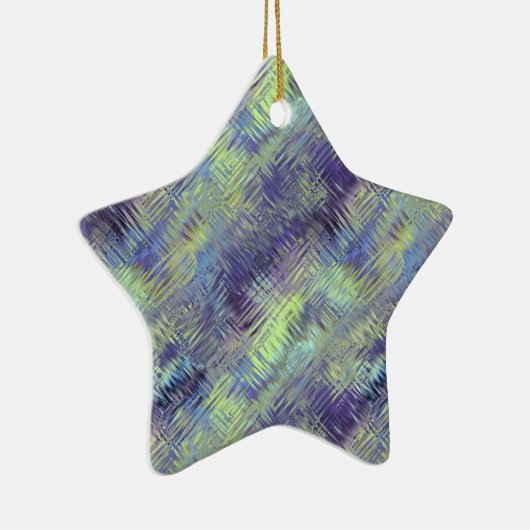 Tanzanite Blue Liquid Pattern Keramikornament (Rechts)