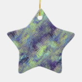 Tanzanite Blue Liquid Pattern Keramikornament (Vorne)