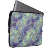 Tanzanite Blue Liquid Pattern Laptopschutzhülle (Vorne Rechts)