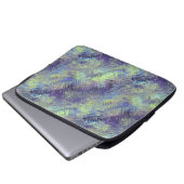 Tanzanite Blue Liquid Pattern Laptopschutzhülle (Vorne Knopf)
