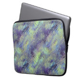 Tanzanite Blue Liquid Pattern Laptopschutzhülle (Vorderseite Links)