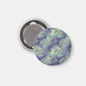 Tanzanite Blue Liquid Pattern Magnet (Vorderseite/Rückseite)