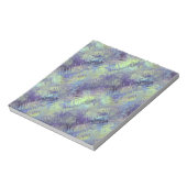 Tanzanite Blue Liquid Pattern Notizblock (Rotiert)