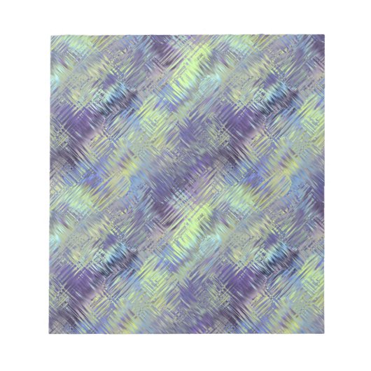 Tanzanite Blue Liquid Pattern Notizblock (Vorderseite)