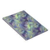 Tanzanite Blue Liquid Pattern Notizblock (Rechte Seite)