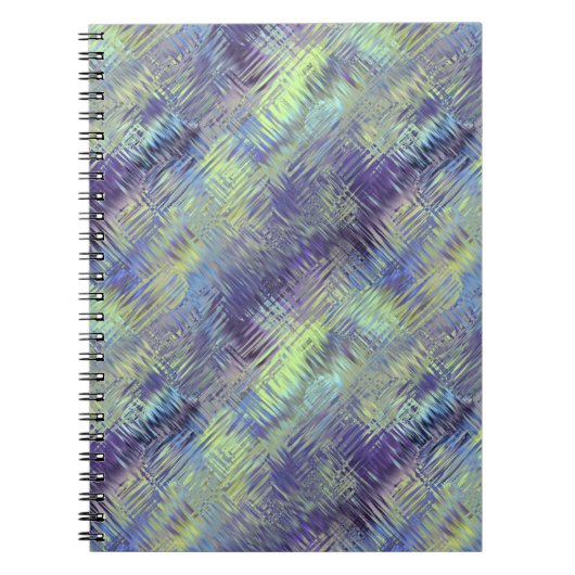 Tanzanite Blue Liquid Pattern Notizblock (Vorderseite)