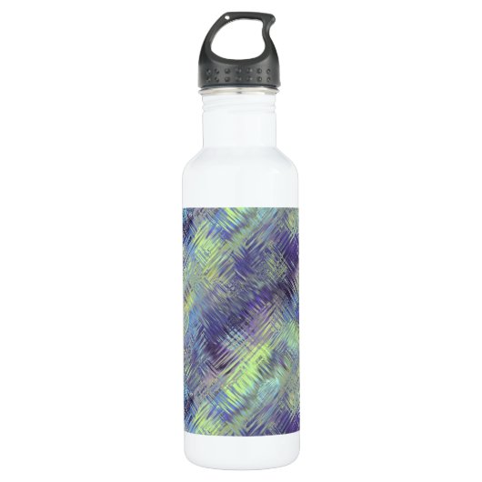 Tanzanite Blue Liquid Pattern Trinkflasche (Vorderseite)