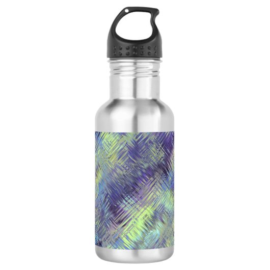 Tanzanite Blue Liquid Pattern Trinkflasche (Vorderseite)