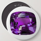 Tanzanite Gemstone Lila Button (Vorne & Hinten)