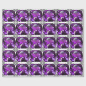 Tanzanite Gemstone Lila Geschenkpapier (Flach)