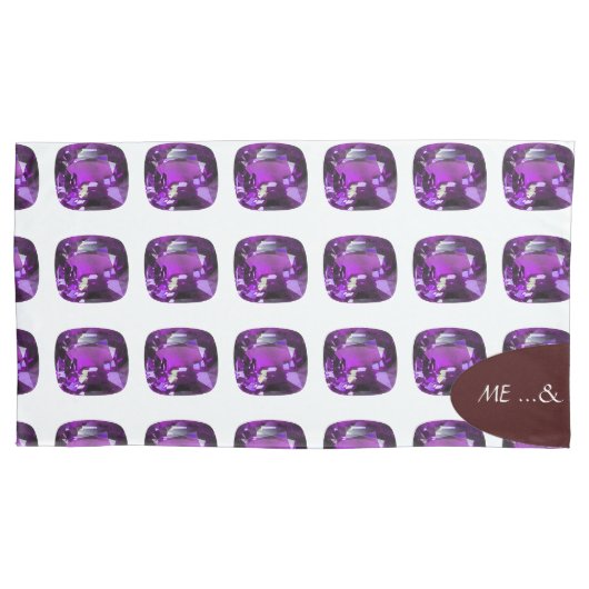 Tanzanite Gemstone Lila Kissenbezug (Vorderseite-Links)