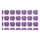 Tanzanite Gemstone Lila Kissenbezug (Rückseite-Links)