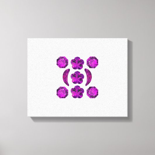 Tanzanite Gemstone Lila Leinwanddruck (Vorderseite)