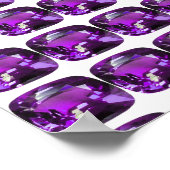 Tanzanite Gemstone Lila Poster (Ecke)