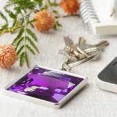 Tanzanite Gemstone Lila Schlüsselanhänger (Seite)