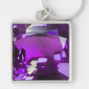 Tanzanite Gemstone Lila Schlüsselanhänger