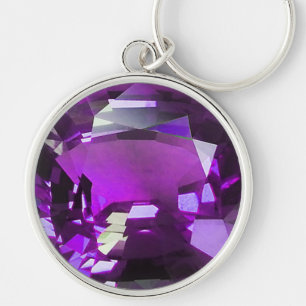 Tanzanite Gemstone Lila Schlüsselanhänger