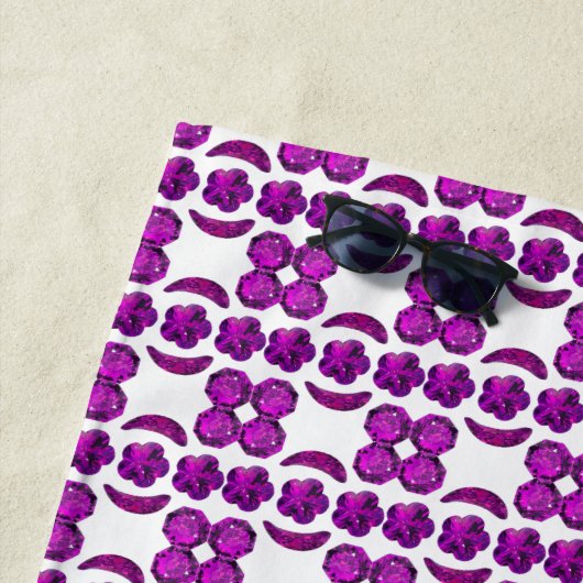 Tanzanite Gemstone Lila Strandtuch (Beispiel)