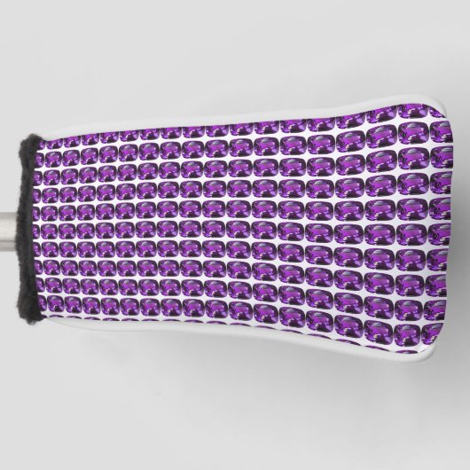 Tanzanite Gemstone Purple Golf Headcover (Vorderseite)