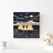 Tanzarat Quadratische Wanduhr (Zuhause)