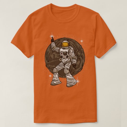 Tanzastronaut Retro Tänzer Galaxy Universe T-Shirt (Design vorne)