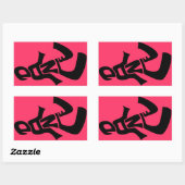 Tanzaufkleber Rechteckiger Aufkleber (Blatt)