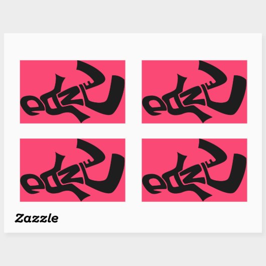 Tanzaufkleber Rechteckiger Aufkleber (Blatt)