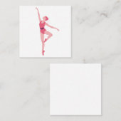 Tanzballerina Mitteilungskarte (Vorne/Hinten)