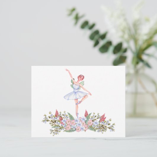 Tanzballerina Postkarte (Stehend Vorderseite)