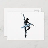 Tanzballerina Postkarte (Vorne/Hinten)
