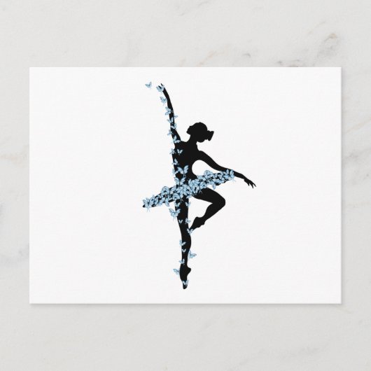Tanzballerina Postkarte (Vorderseite)