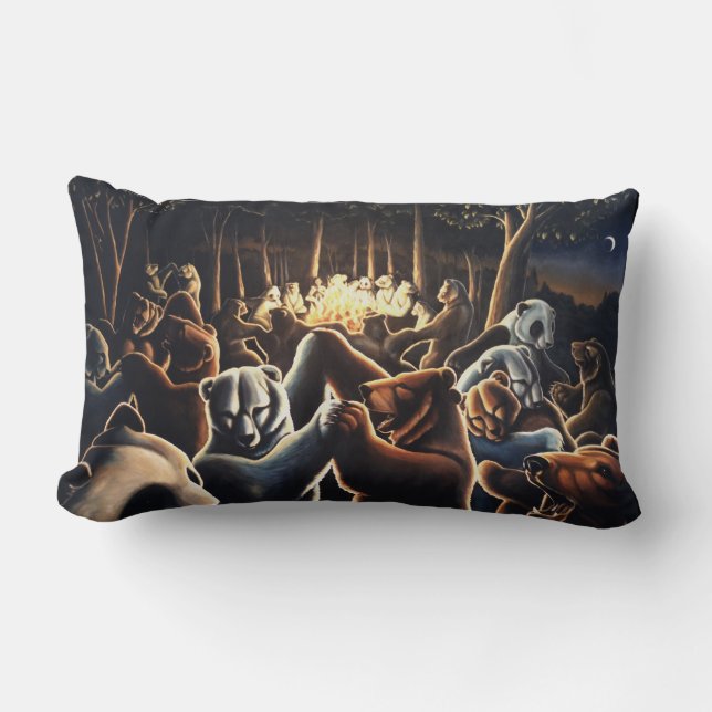 Tanzbär Art Pillow Bären Decke Art Pillow Lendenkissen (Vorderseite)