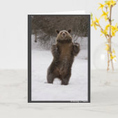 Tanzbär Karte (Gelbe Blume)