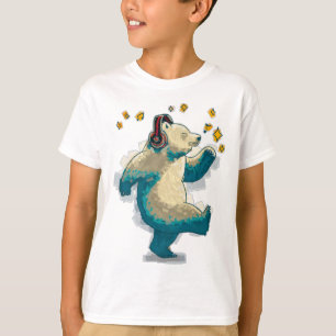 Tanzbär mit Kopfhörern T-Shirt