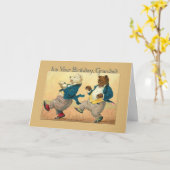 Tanzbären Karte (Gelbe Blume)