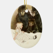 "Tanzbären" Keramik Ornament (Hinten)