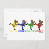 Tanzbären Postkarte (Vorne/Hinten)