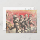 Tanzbären Postkarte (Vorne/Hinten)