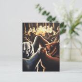 Tanzbären Postkarte Feier Postkarten (Stehend Vorderseite)