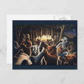 Tanzbären Postkarte Feier Postkarten (Vorne/Hinten)