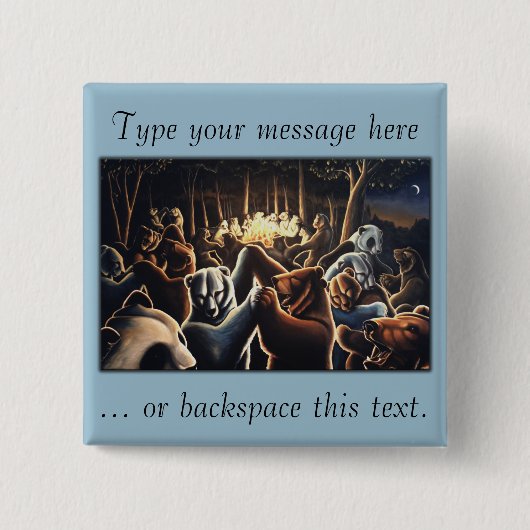 Tanzbärtasten Button Party Animal Art Taste (Vorderseite)