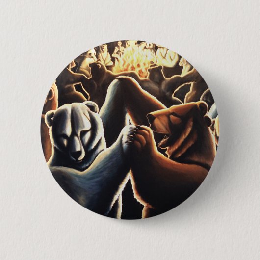 Tanzbärtasten Button Party Tiertasten Geschenk (Vorderseite)