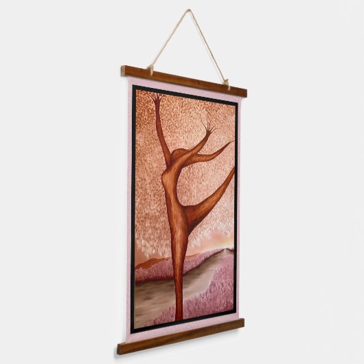 Tanzbaum Wandteppich Mit Holzrahmen (Gewinkelt)