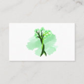Tanzbäume in der Liebe Grün Sie Ihren eigenen Besu Visitenkarte (Rückseite)