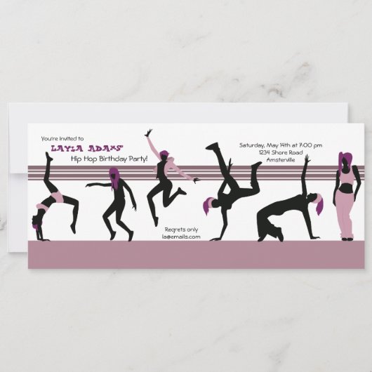 Tanzbewegung Einladung (Vorderseite)