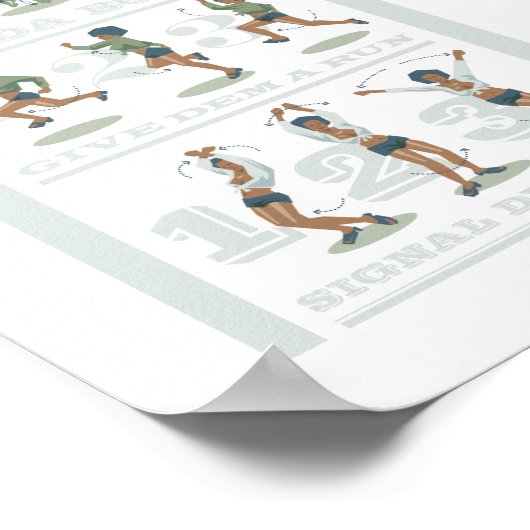 Tanzbewegungen Poster (Ecke)