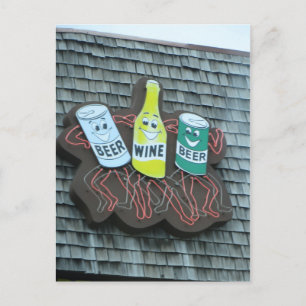 Tanzbierdosen Postkarte